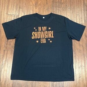 NWOT! 2XL Taylor Swift - Showgirl Era Black Graphic T-Shirt